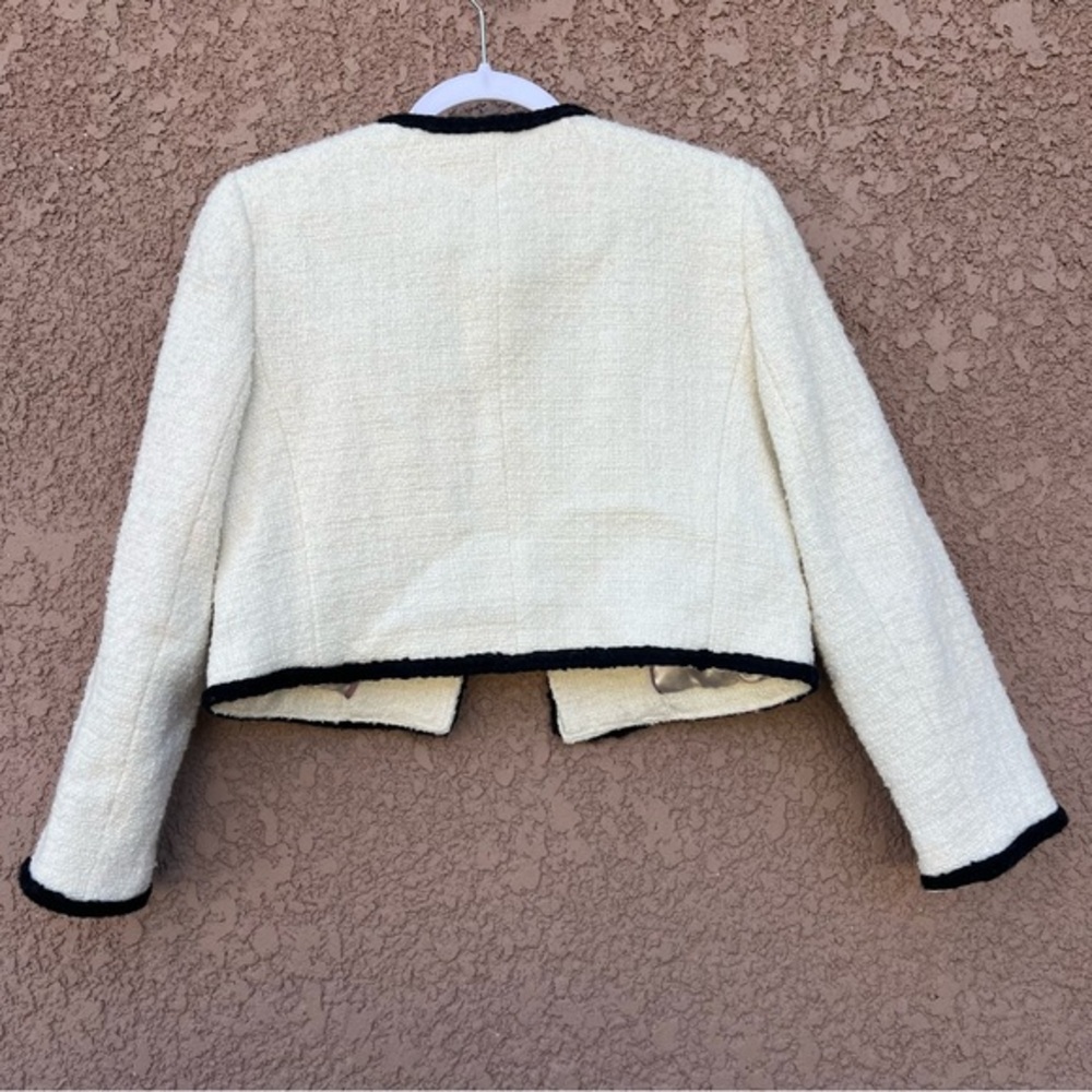 J. Crew Cream and Black Louisa Lady Jacket - Picture 5 of 15